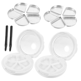 BIUDECO Makeup Kit 2 Sets of 5-color Lipstick and Eyeshadow Boxes with Brush Style