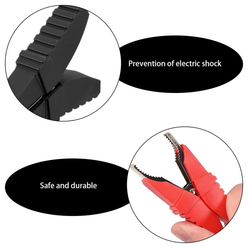 Crocodile Clips 2 Pack Butterfly Type Insulative Full Protective Alligator