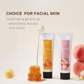 Plu Peeling Gel Peach 100g | Facial Scrub with Peach Scent | Korean Cosmetics, Pore Care, Sensitive Skin