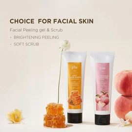 Plu Peeling Gel Peach 100g | Facial Scrub with Peach Scent | Korean Cosmetics, Pore Care, Sensitive Skin