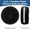 Silicone Body Scrubber, 2pcs Dual-Sided Silicone Loofah 2-in-1 Silicones Shower