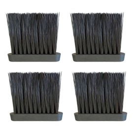 AOVNA 4Pcs Oblong Hearth Brush Head Replacement Hearth Fire Brush Head Wooden Cleaning Brush Hearth Fire Brush for Home Fireplace Cleaning
