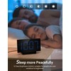 Digital Alarm Clock for Bedrooms, Digital Clock with Modern Curved
