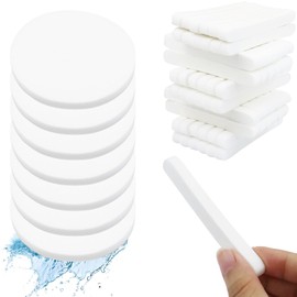 120 Esponjas Faciales Comprimidas, Esponjas Limpiadoras Faciales Para Esteticistas, Almohadillas Redondas Desmaquillantes Para Mujeres Y Niñas, Esponja Exfoliante Y Desmaquillante (Blancas)