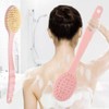 Magik 2-4Pc Long Handle Bath Brush Back Scrub Scrubber Shower