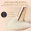 Bisque Series Fan Powder Brush for Setting Makeup Soft Focus