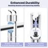 Alyvisun Adjustable Hand Shower Holder with 2 Hooks, Universal Shower