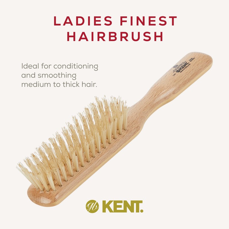 Kent Narrow, White Bristle Brush - LS1 (PACK OF 1)