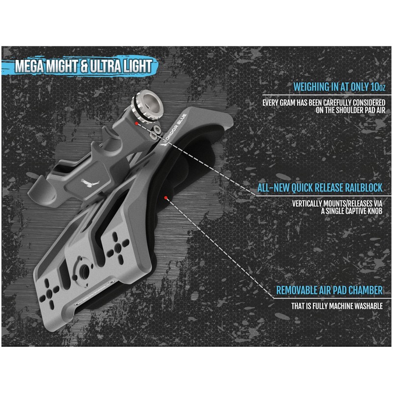 KONDOR BLUE | Shoulder Pad Air MKII | Lightweight &