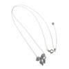 VINGTAINE Ribbon Cubic Zirconia Necklace, Slide Adjuster, Slide Chain, C2-27A-S,