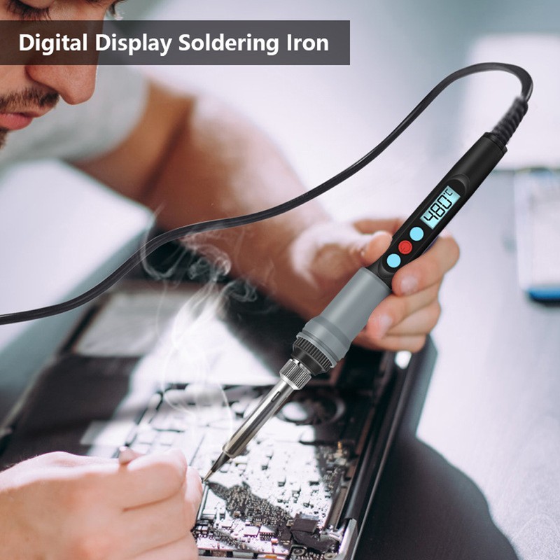 HANDSKIT 90W Constant Temperature Electric Soldering Iron 180~480℃ Temperature Adjustable