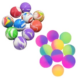 BCBF Pack of 20 Children's Bouncy Balls, Children's Bouncy Balls, Mini Neon Bouncy Balls, Party Favour Prizes