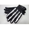 Motofield G-272 Bone Leather Gloves, Bone (Skull) Design (Smartphone Touch