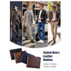 GSG SINCE 1998 Mens Leather Wallet with Coin Pocket, RFID
