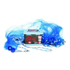 FITEC 10267 Super Spreader Blue Fishing Nets, 6' Radius, 3/8" mesh, 1 Lb Lead WTS
