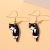 2 Pairs Cat Earrings for Women Kawaii Cartoon Kitten Alloy