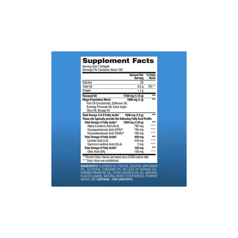 Omega 3-6-9 Salud Cardiovascular (325) Cápsulas Americano