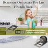 SHUTKMVCW Lid organizers inside cabinet adjustable, Kitchen Pot lid organizer