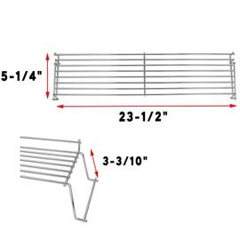 Uniflasy 65054 Grill Warming Rack for Weber Genesis 300 Series Genesis E310 E320 E330, S310 S320, S330 23 1/2 Inch Stainless Steel Grill Upper Rack Grates Warming Grate for 81323, 62749