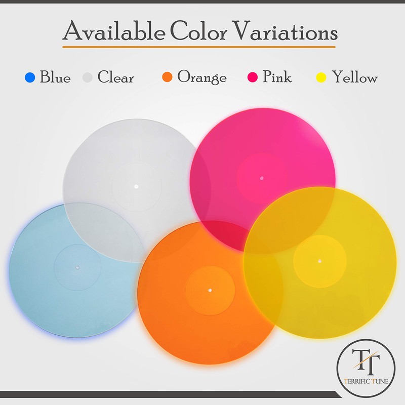 Terrific Tune - Acrylic Turntable Slipmat for Vinyl LP Record