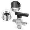 TAISHER 1PCS 304 Stainless Steel 3 Way Compression Tube Valve,