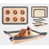 Virtue Silionce Baking mat with Buttons, Spill-Proof, Leak Proof Oven