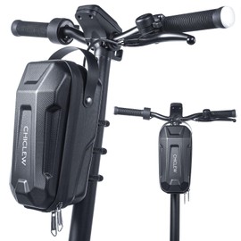 CHICLEW 3L Large Scooter Bag with Handle, Portable Electric Scooter Storage Bag, Waterproof XL Handlebar Pouch Bag for Scooters, Bikes, Segway Niu, with Small Coded Lock & Screw Fixation Design