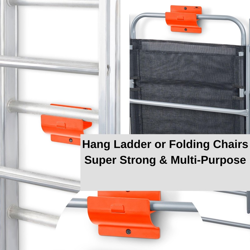 ALWORG Ladder Holders - Set of 4 Garage Hooks -