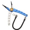 TopHomer 1Pack 7 Colors Optional Fishing Plier with Split Ring