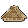 Printtoo Engraved Chichen Itza Mexico Fridge Magnet Souvenir Wooden Gift