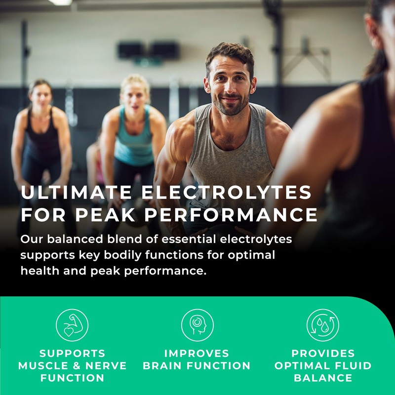 LOVE LIFE SUPPLEMENTS Ultimate Electrolytes Powder, 500mg Sodium, 500mg Potassium,