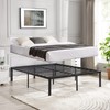VECELO 16" Queen Size Tall Metal Platform Bed Frame,Heavy Duty