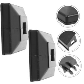 GARVALON Pack of 2 Crash Barrier Plastic Floor Cover Corridors Post Cap Vinyl Fence Parts Fence Post End Pieces Deck Post Caps Decorative Post Caps Lamp Post Cap