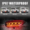 ZDEERAOTO Rear Bumper Reflector Light Fog Light DRL Lamp Feature