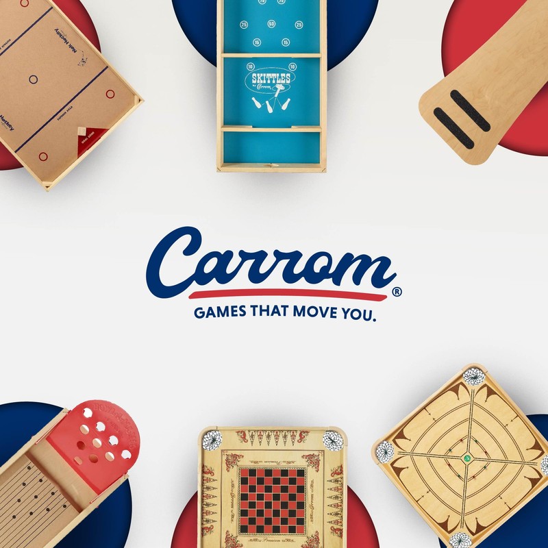 Carrom Skittles Game – Large Board Games for Adults &