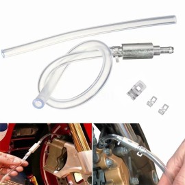 Universal Clutch Brake Bleeder Hose One Way Valve Tube Bleeding Tool Kit Motorcycle Car