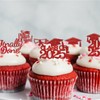 48PCS Graduation Cupcake Topper Glitter Grad Class Food Picks Congratulations