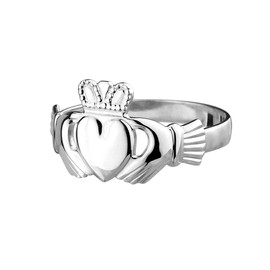 Sterling Silver Irish Friendship Ring - Size N, Sterling Silver, No Gemstone