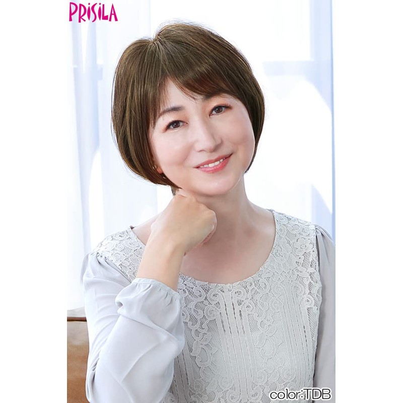 Priscilla Hat Wig Fit Short Bob Heat Resistant Chocolat Black