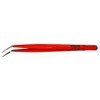 BERNSTEIN 5-107-6 Mechanic's Tweezers Curved Tips, Nickel-Plated, Protective Insulated, 150