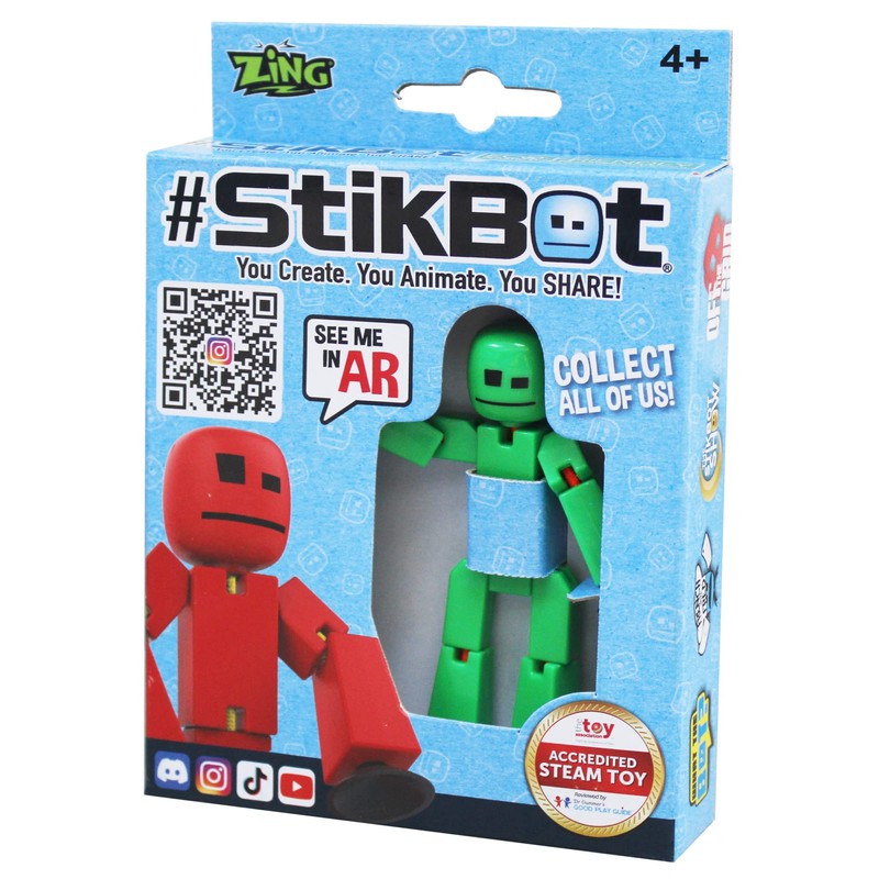 StikBot Figure Pack of 9, Blind Assorted