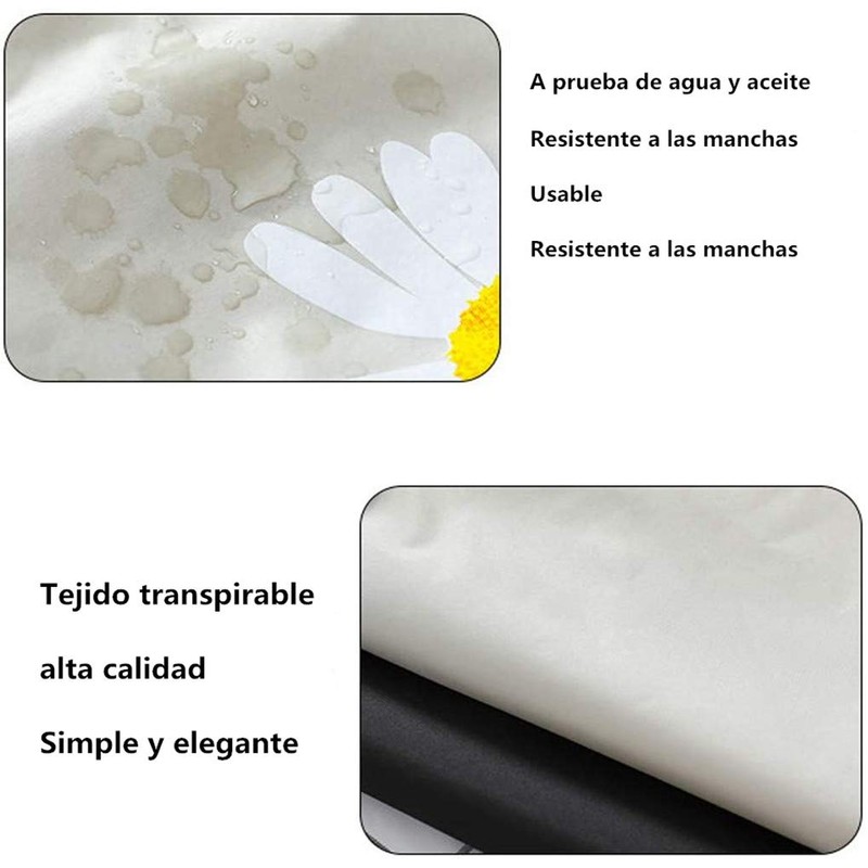 Voarge 2 Small Daisy Kitchen Aprons Adjustable Washable Waterproof Oily