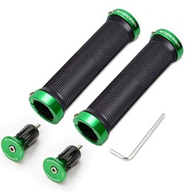 TOPCABIN Bicycle Grips,Double Lock on Locking Bicycle Handlebar Grips Rubber Comfortable Bike Grips for Bicycle Mountain BMX