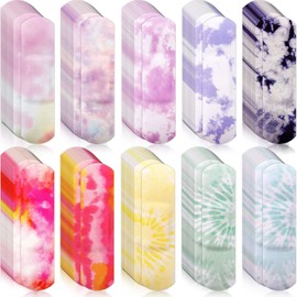 10 Styles Kids Bandages Tie Dye Bandages Colorful Adhesive Flexible Bandages Waterproof Breathable Bandages Strips Protect Scrapes and Cuts for Girls Boys Children Toddlers (200 Pcs)