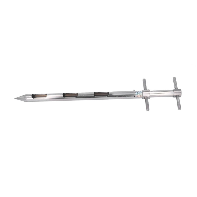 Soil Probe 0.54m 304 Stainless Steel Rotation Handle Pointed Design