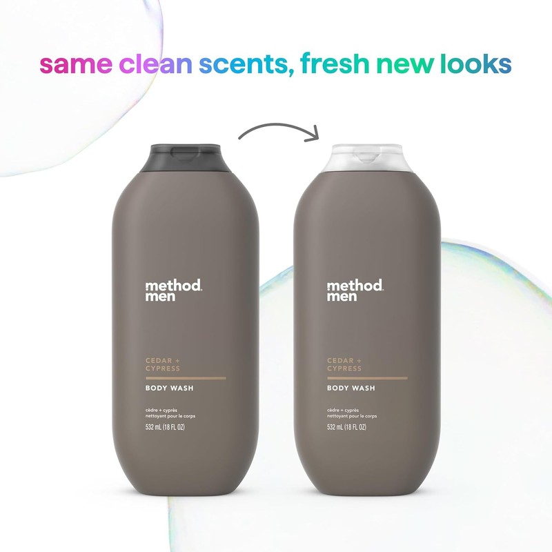 Method Men Body Wash, Cedar and Cypress, Paraben and Phthalate