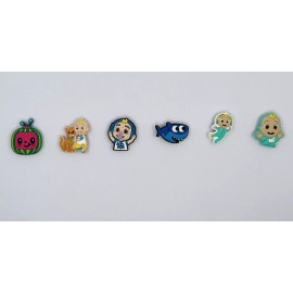 100% 6pcs Shoe Charms FOR Croc & Bracelet & shoe