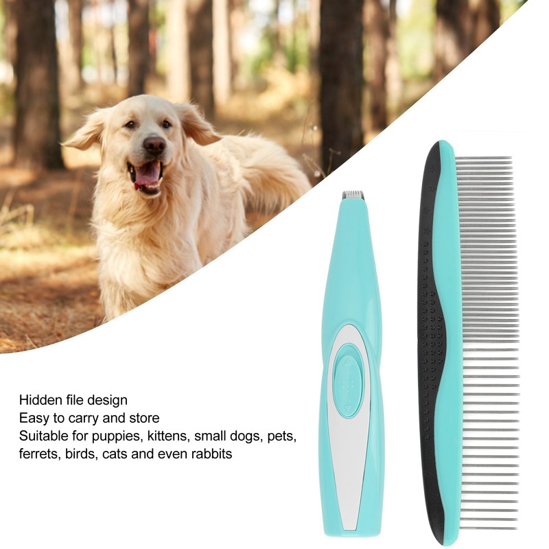 Pet Paw Trimmer Multipurpose Painless Quiet Low Vibration Rechargeable Hidden