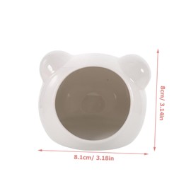 Totority Cooling Ceramic Hamster Nest Summer Pet House for Small Animals Cartoon Design Hideout for Hamsters and Chinchillas Durable and Comfortable Sleeping Space Diameter Height