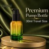 1oz Travel Glass Lotion Bottle Refillable Cosmetic Pump Dispensers,2 Pack